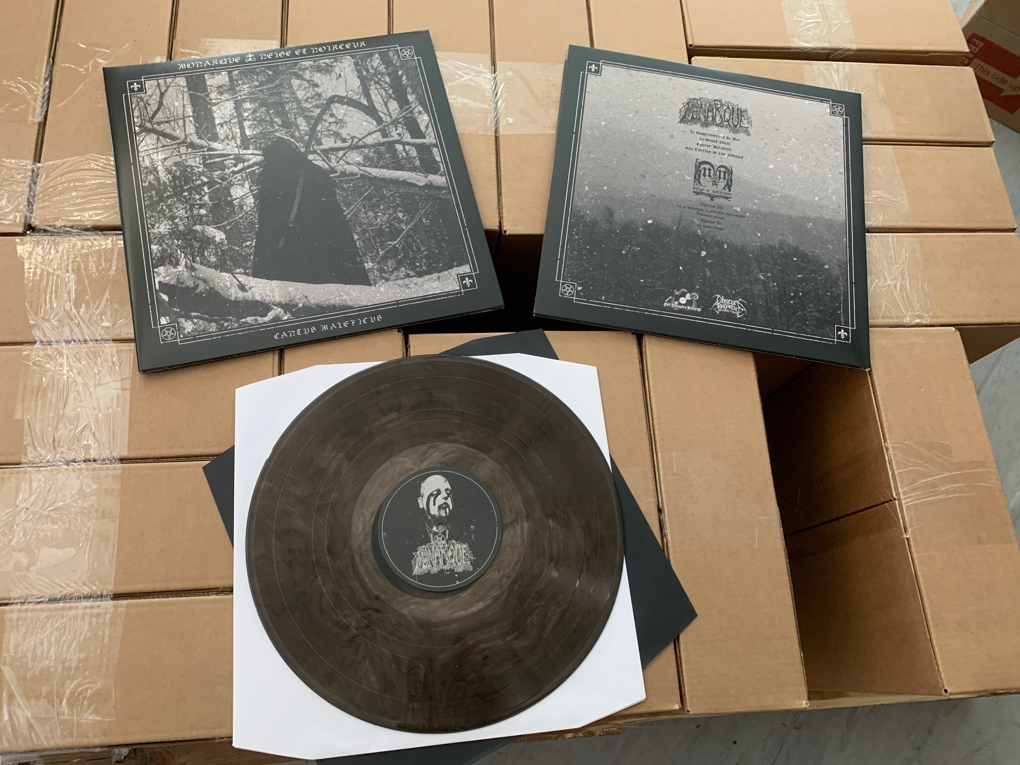 Monarque / Neige & Noirceur - Cantus Maleficus (Black smokey vinyl)