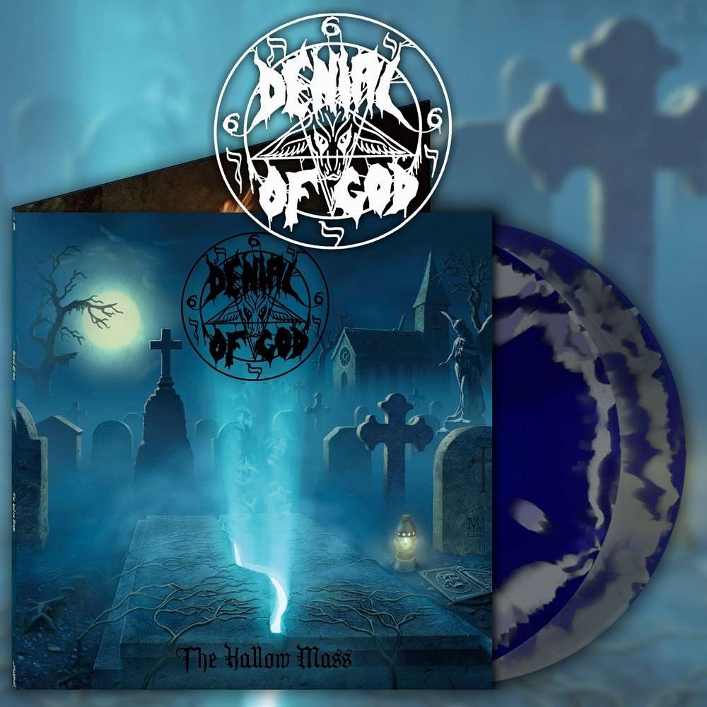 DENIAL OF GOD - The Hallow Mass (Double LP,Blue Swirl Vinyl)