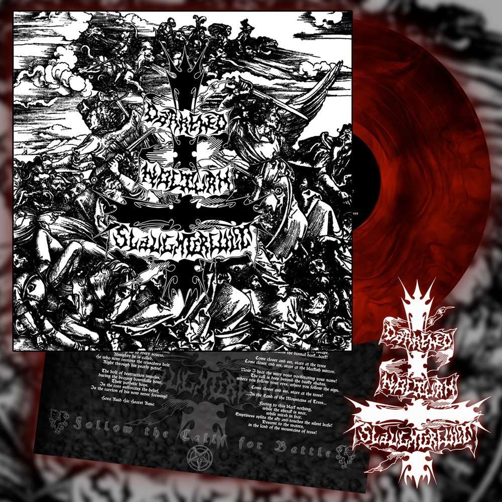 DARKENED NOCTURN SLAUGHTERCULT - Follow The Call For Battle (Red Galaxy Vinyl)
