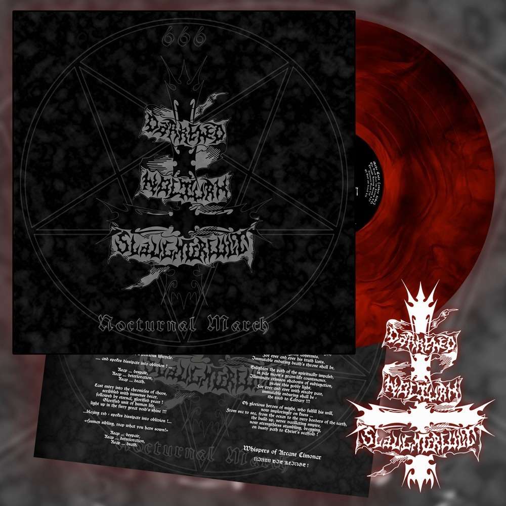 DARKENED NOCTURN SLAUGHTERCULT - Nocturnal March (Red Galaxy Vinyl)