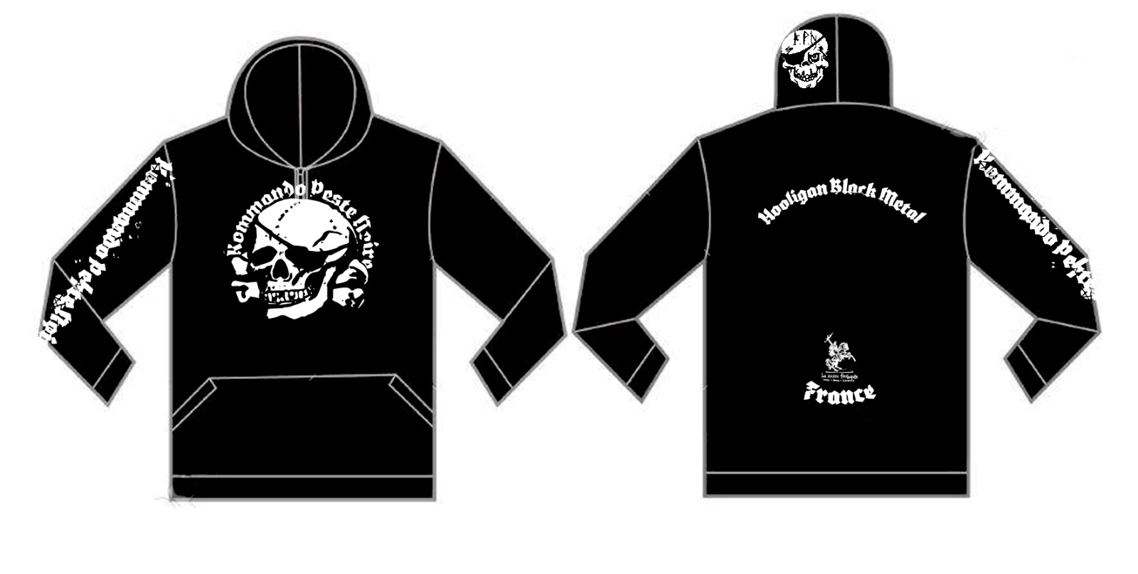 Peste Noire - Hooligan Black Metal   (Hooded Sweatshirt)