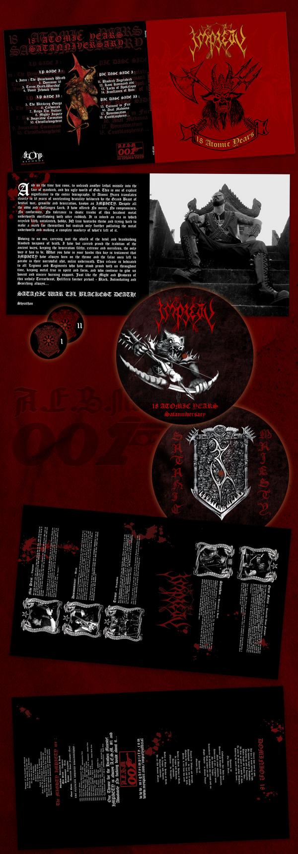 Impiety - 18 Atomic Years Satanniversary (1x picture,1x gold vinyl,Lim.100)