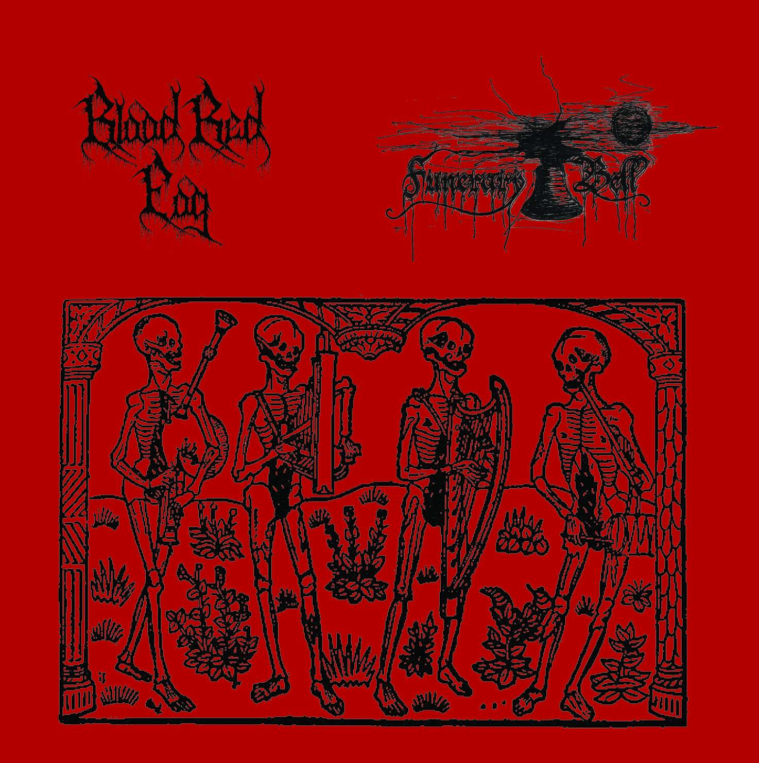 Blood Red Fog/Funerary Bell-Split